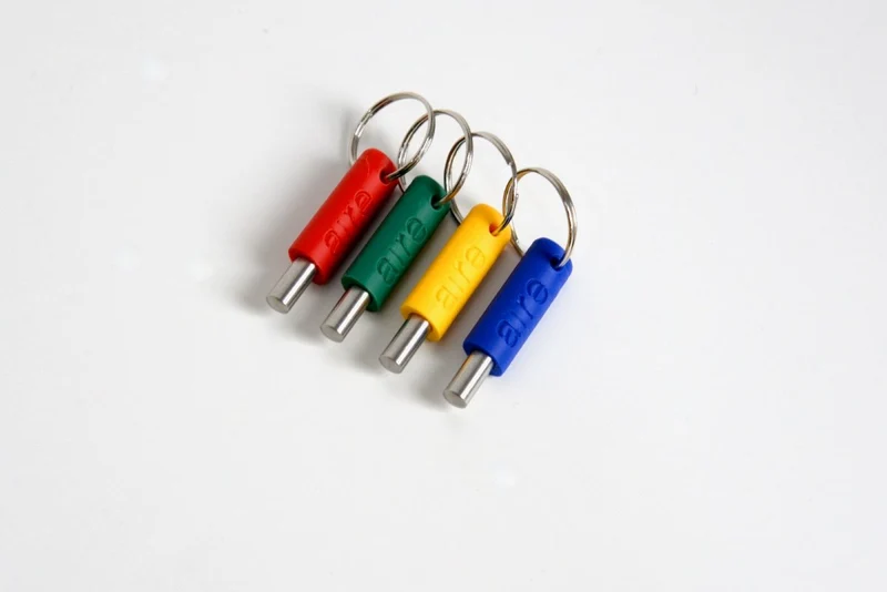 Porte-clés à anneau pour pegboard – crochet à clés mural panneau perforé