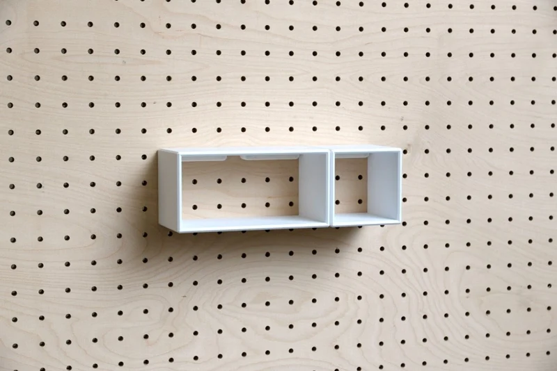 Casier coloré multifonction pour pegboard – bac de rangement mural