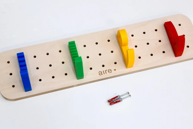 Porte-manteau mural Crazy Hook – patères colorées pour pegboard