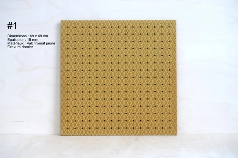 Pegboard en bois – panneau perforé mural (fin de série)