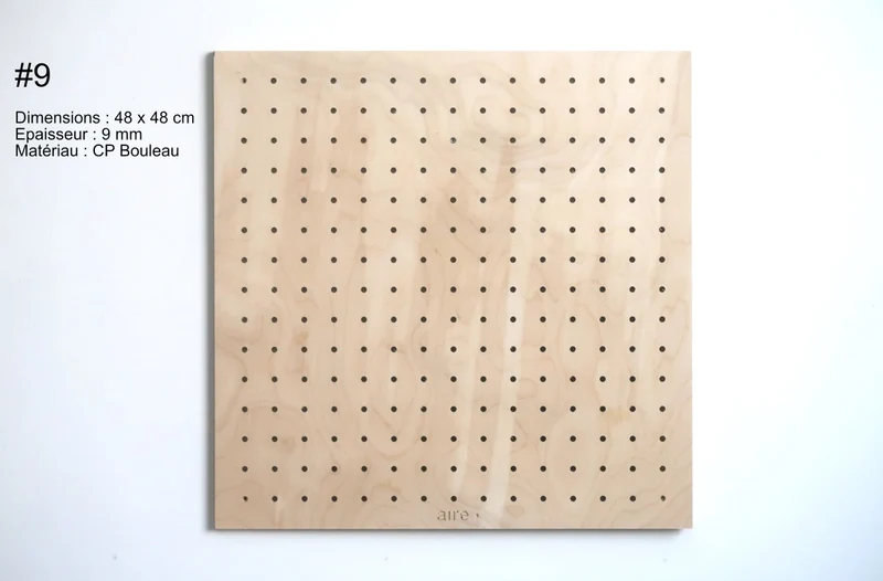 Pegboard en bois – panneau perforé mural (fin de série)