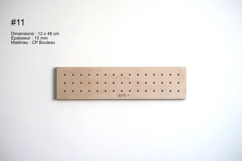 Pegboard en bois – panneau perforé mural (fin de série)