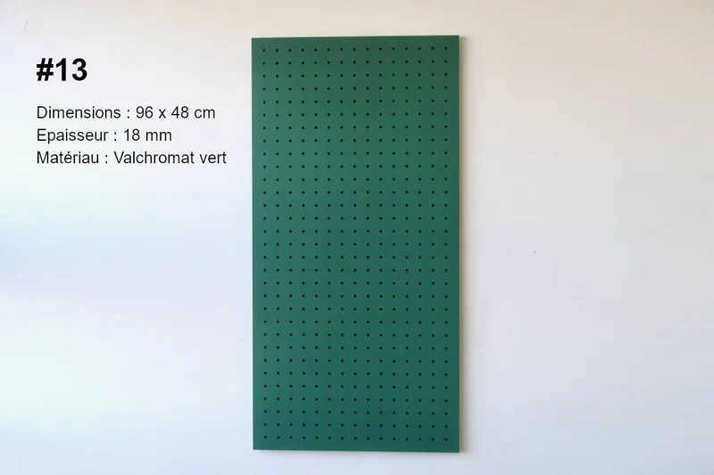 Pegboard en bois – panneau perforé mural (fin de série)