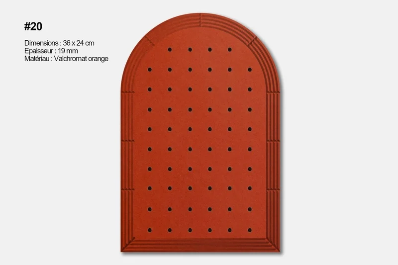 Pegboard en bois – panneau perforé mural (fin de série)