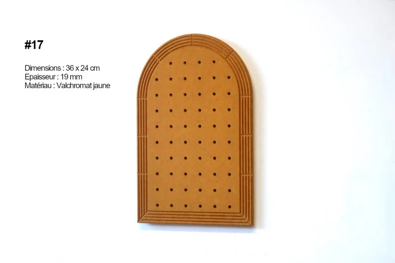 Pegboard en bois – panneau perforé mural (fin de série)
