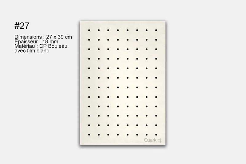 Pegboard en bois – panneau perforé mural (fin de série)