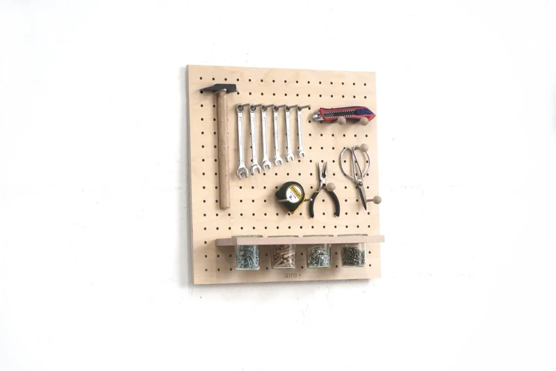 Pegboard cadeau de Noël Bricoleur – panneau perforé mural + accessoires atelier