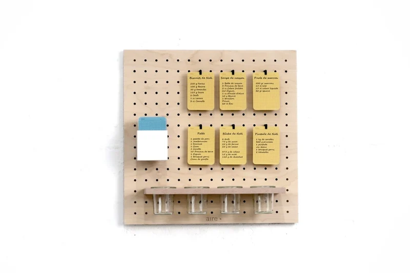 Pegboard cadeau de Noël Cuisine – panneau perforé mural + accessoires cuisine