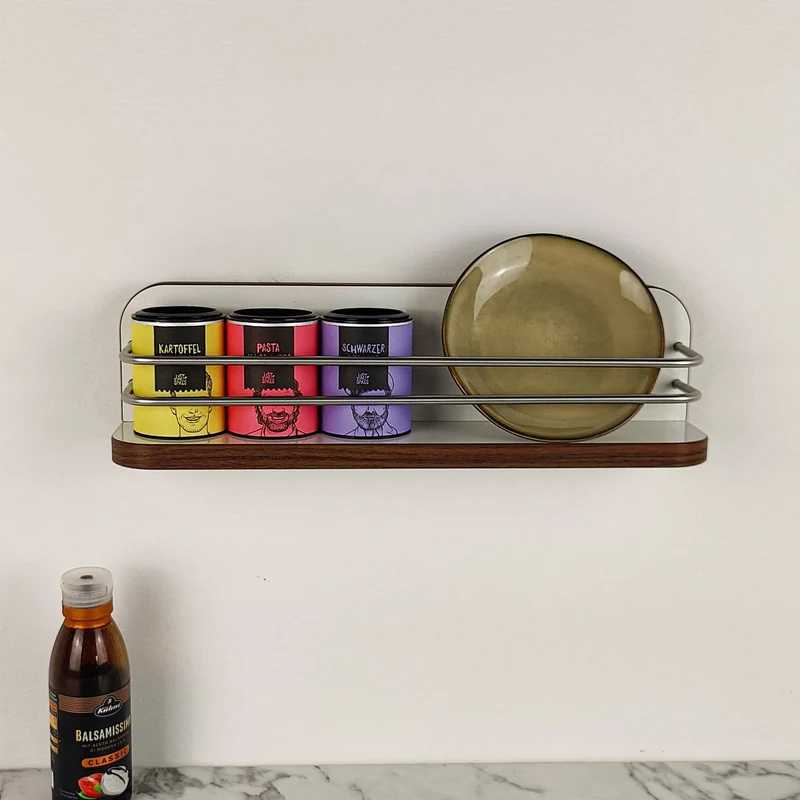 Étagère magnétique pour camping-car et caravane, comme porte-rouleau de cuisine et étagère à épices