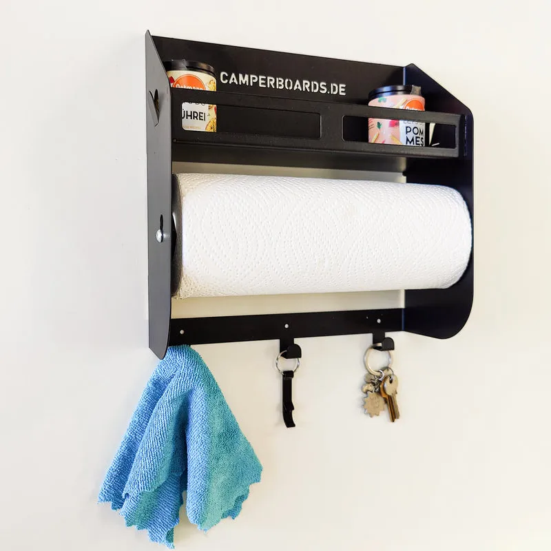 Étagère universelle pour camping-cars, caravanes et véhicules de loisirs – avec support pour roulettes