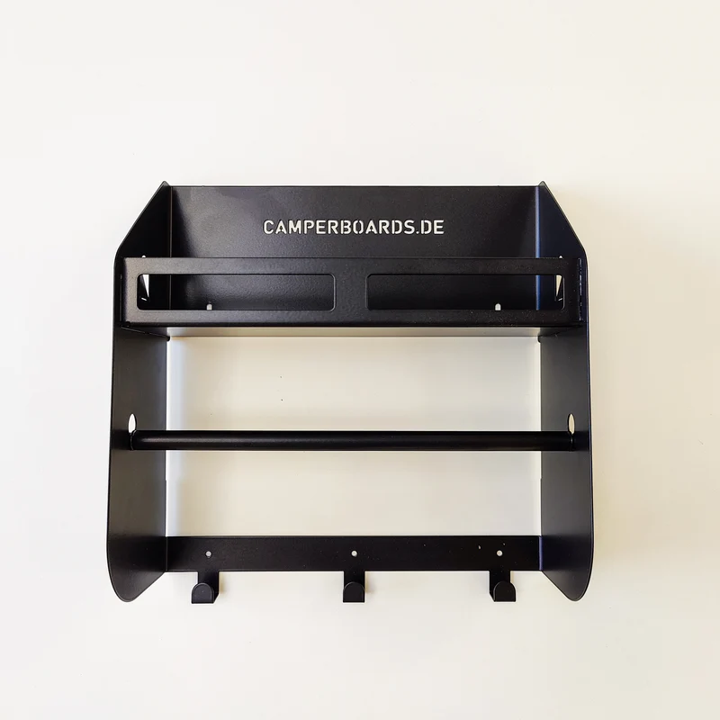 Étagère universelle pour camping-cars, caravanes et véhicules de loisirs – avec support pour roulettes