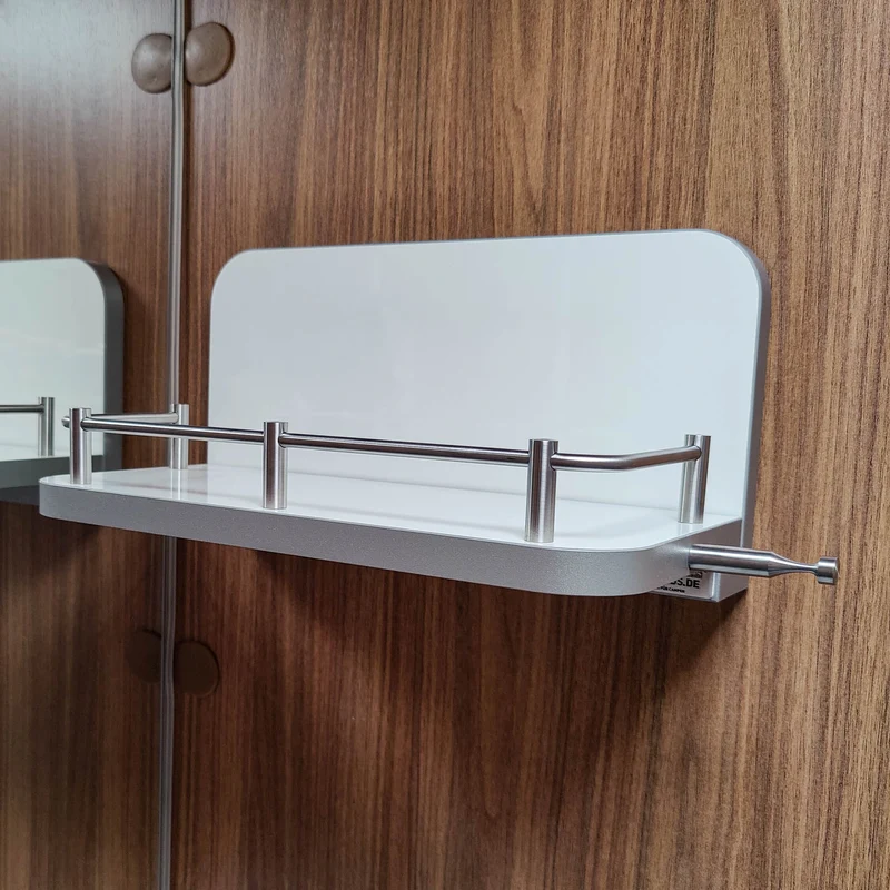Etagère pour fourgon, camping-car et caravane, sans perçage et multifonctionnelle