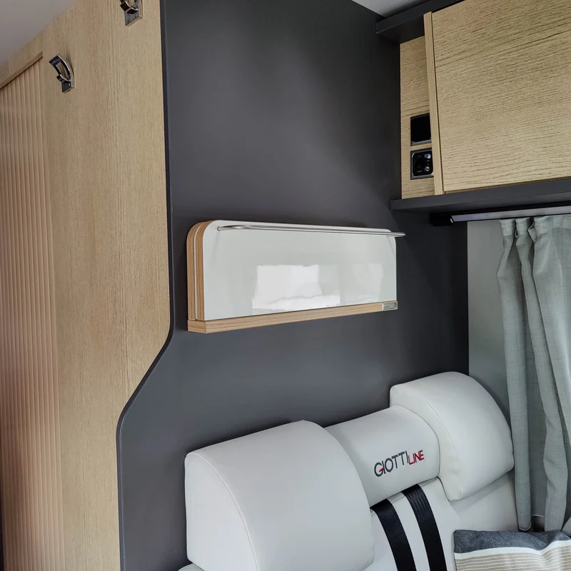 Etagère pour fourgon, camping-car et caravane, sans perçage et multifonctionnelle
