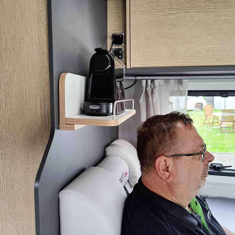 Etagère pour fourgon, camping-car et caravane, sans perçage et multifonctionnelle