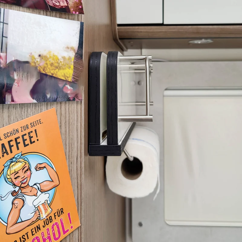 Etagère pour fourgon, camping-car et caravane, sans perçage et multifonctionnelle