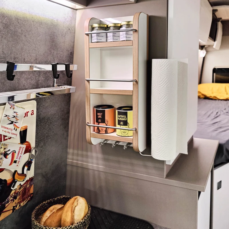 Étagère murale universelle pour camping-car avec 3M Dual Lock