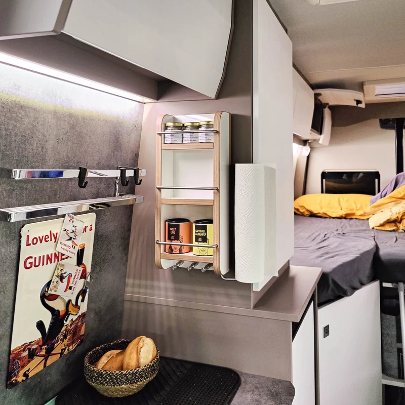 Étagère murale universelle pour camping-car avec 3M Dual Lock