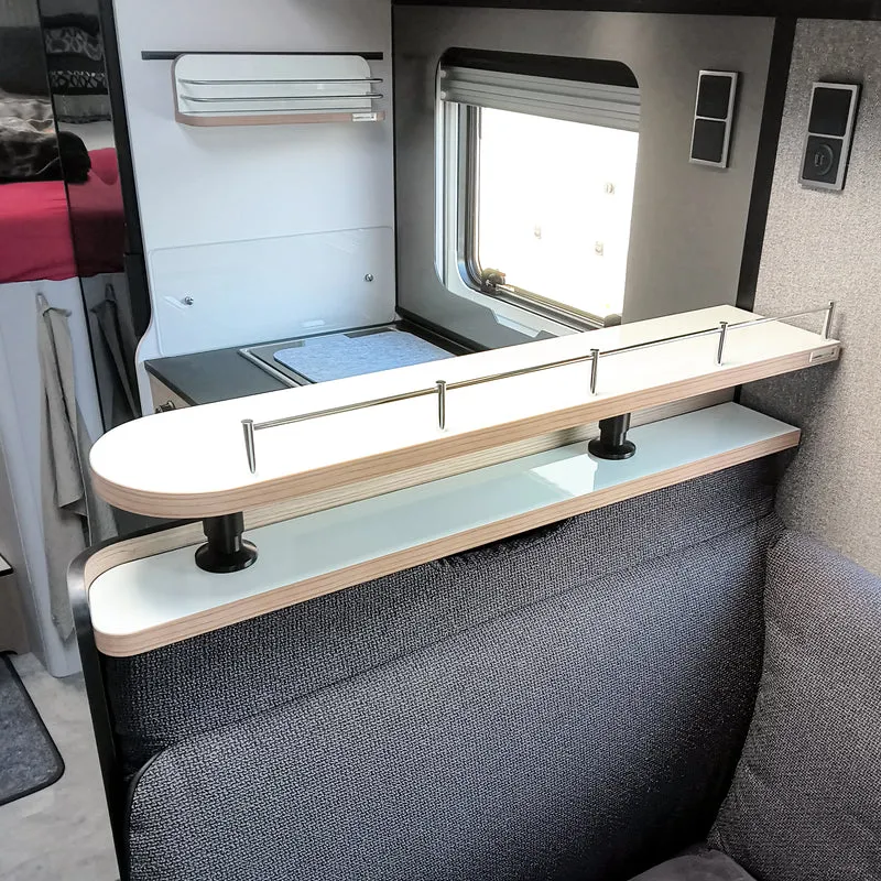Tablette de rangement en deux parties pour Hymer à partir de l'année-modèle 2026