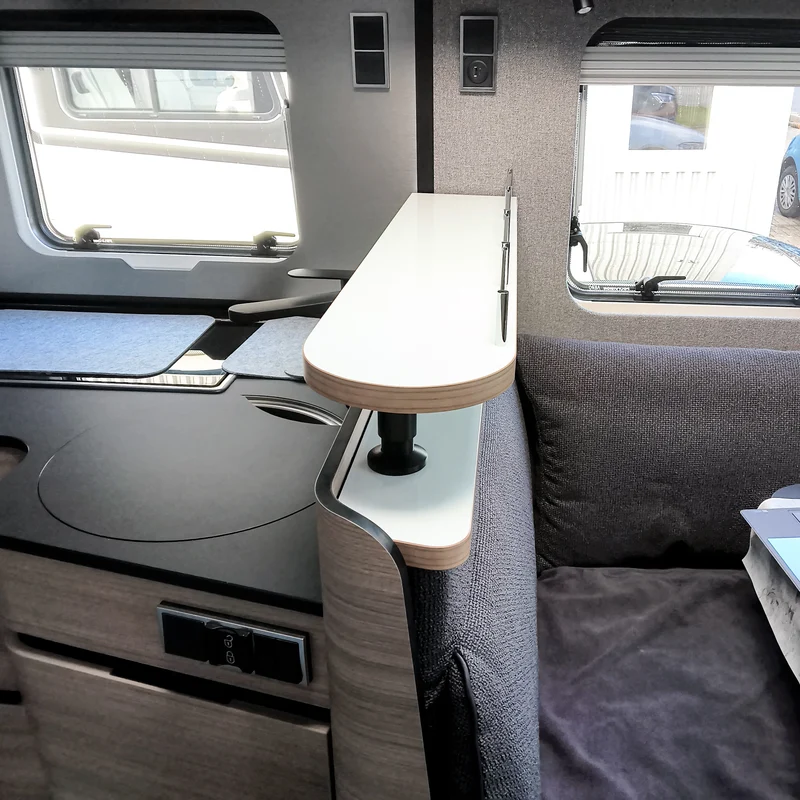 Tablette de rangement en deux parties pour Hymer à partir de l'année-modèle 2026
