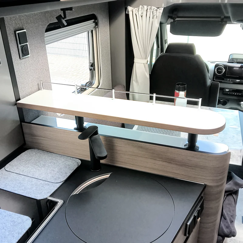 Tablette de rangement en deux parties pour Hymer à partir de l'année-modèle 2026