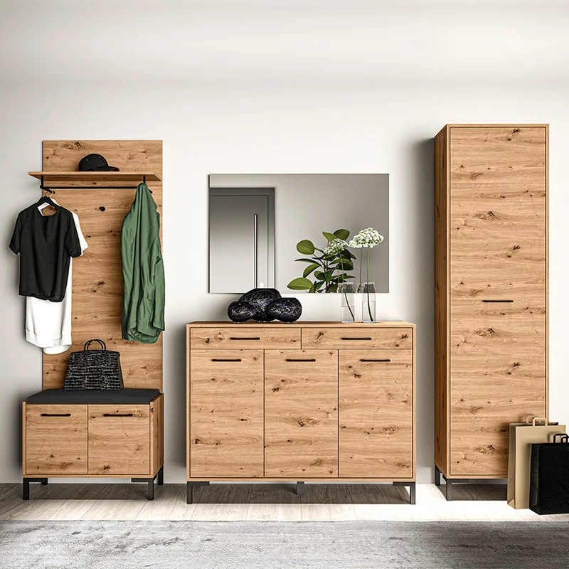 Armoire 1 porte entrée Liora Bois