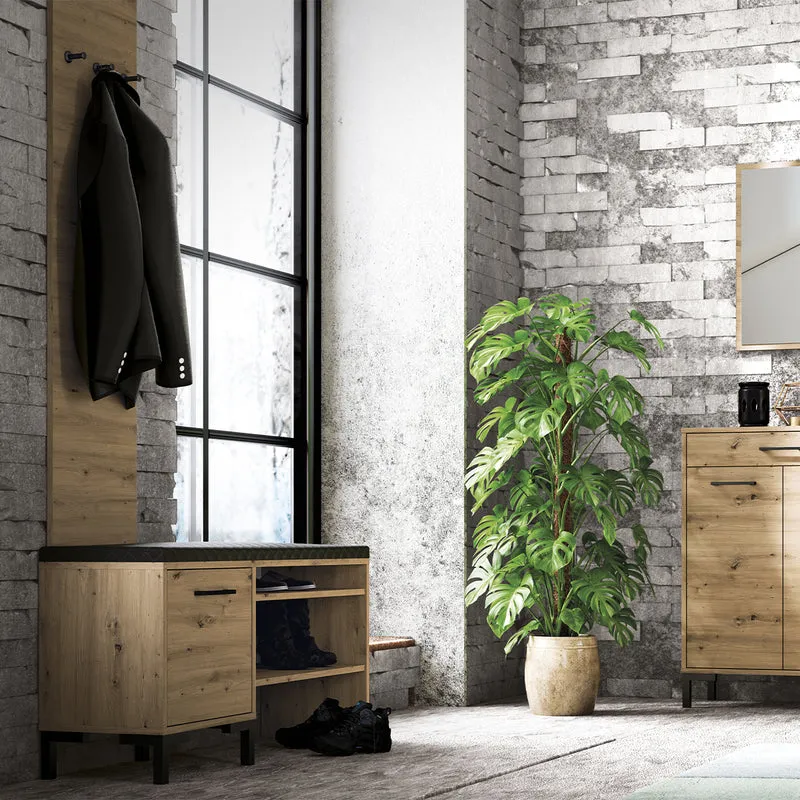 Porte-manteau mural 3 patères Liora Bois