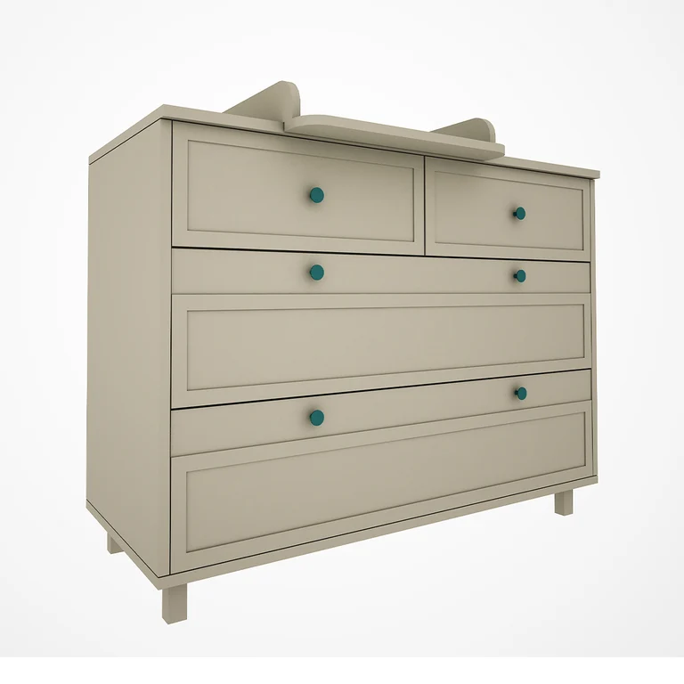 Plan à langer Wood Luck Gabriel - Vert Eucalyptus