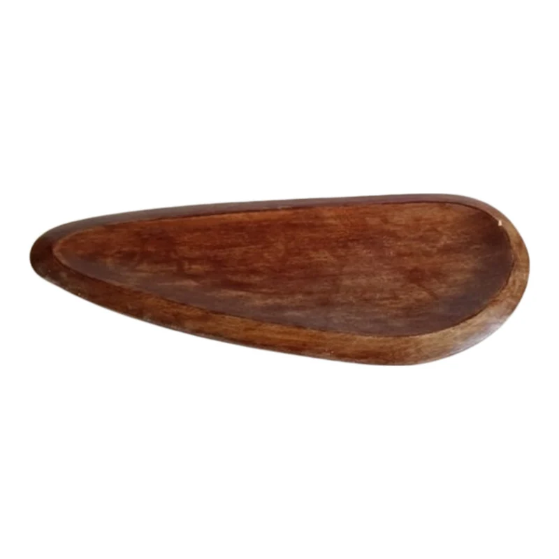PLATEAU VIDE POCHE EN BOIS FONCE 330X12X1.5CM ESCALE GOURMANDE