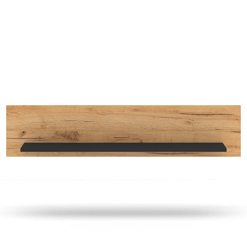 Étagère murale 110cm Solal Bois et Noir