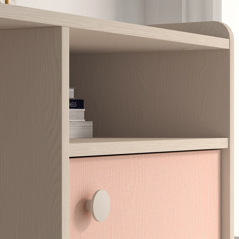 Bureau 1 porte Alycia Beige et Rose