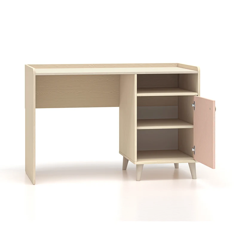 Bureau 1 porte Alycia Beige et Rose