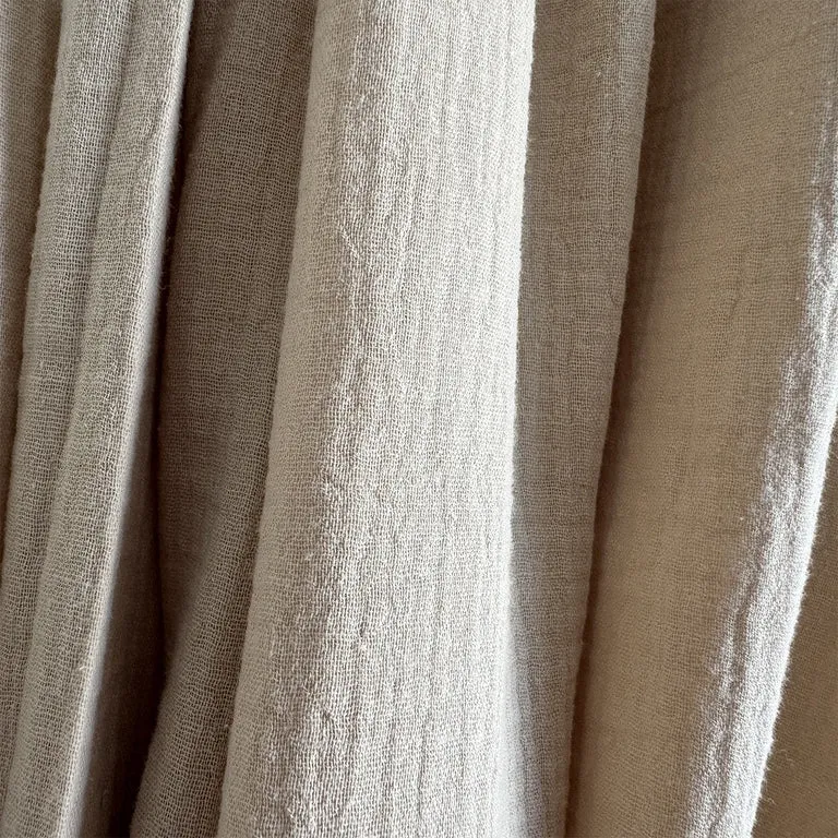 Ciel de lit en mousseline double pour 90x200 Beige