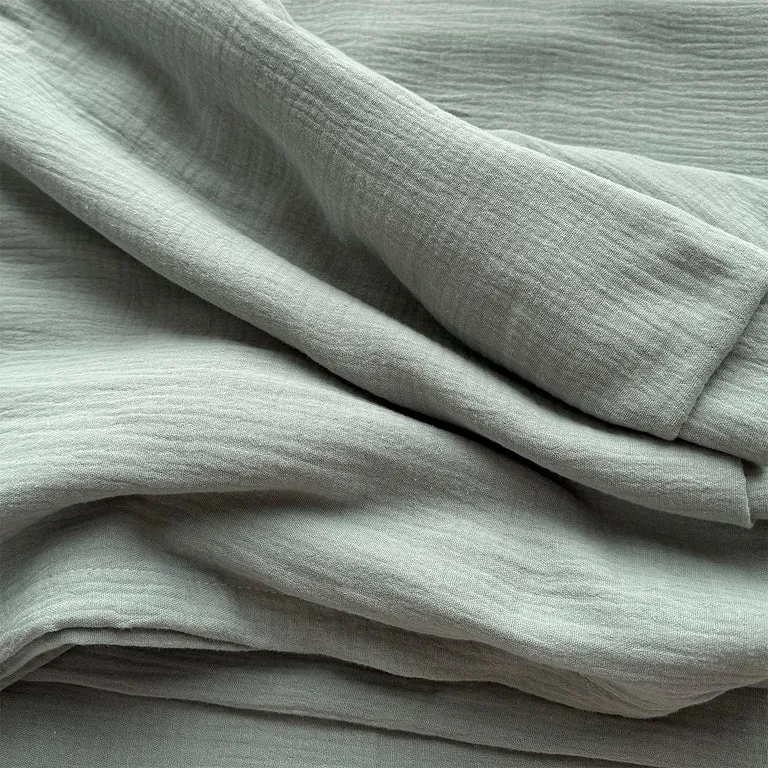 Ciel de lit en mousseline double pour 90x200 Vert d'eau