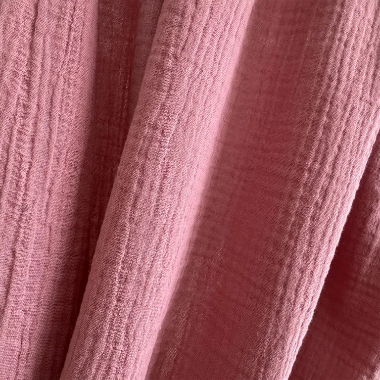 Ciel de lit en mousseline double pour 90x200 Rose