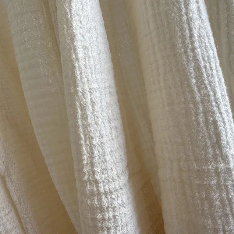 Ciel de lit en mousseline double pour 70x140 Ecru