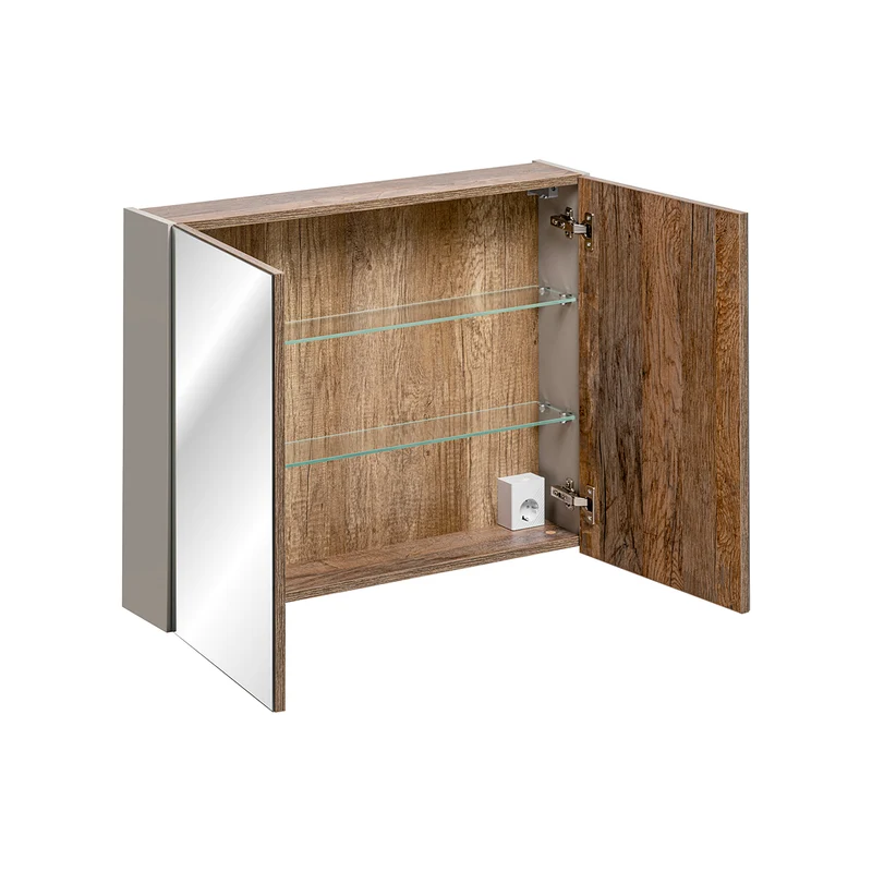 Miroir armoire murale 80cm Éros Taupe