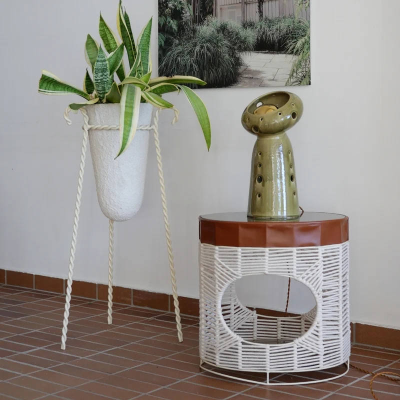 Cache pot crépi Torsade