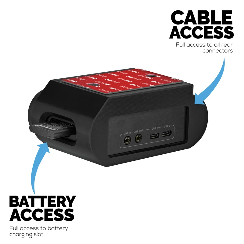 Support sous bureau pour casque SteelSeries Arctis Nova Pro Wireless, station de base Nova Pro Omni et Nova Elite : fixation sécurisée, installation facile avec vis ou ruban adhésif VHB