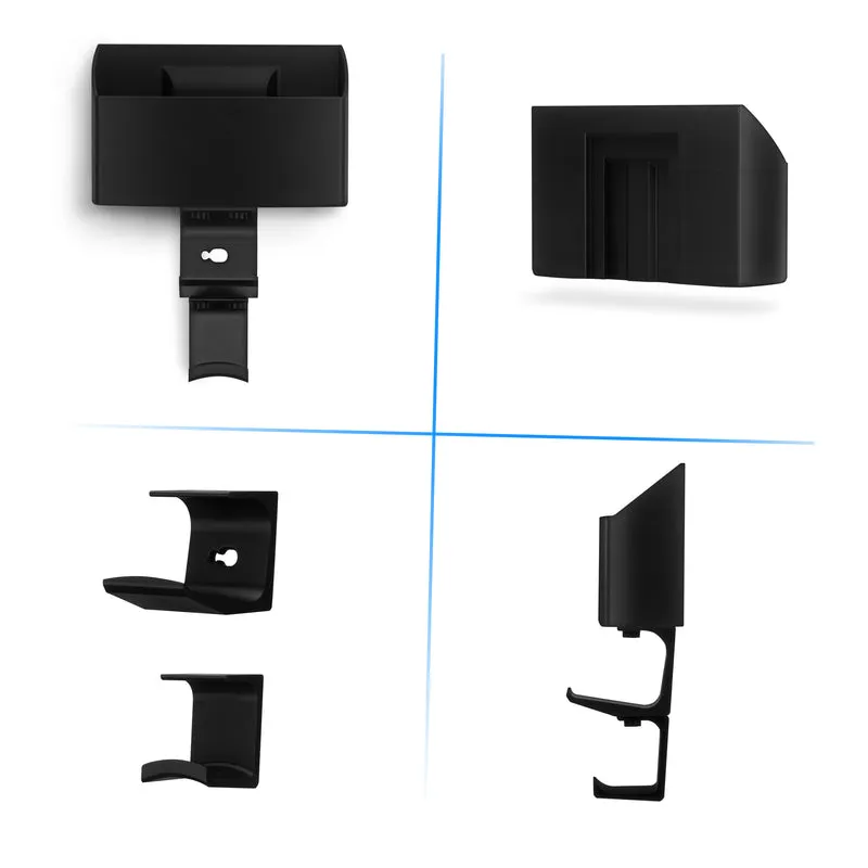 Organisateur mural pour télécommande de télévision et de jeux – Support de télécommande avec supports amovibles pour casque et contrôleur