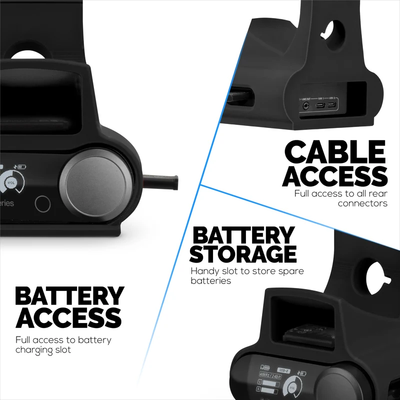 Support pour casque et manette de jeu conçu pour les casques Steelseries Arctis Nova Pro Wireless, Nova Pro Omni et Nova Elite, avec station d'accueil pour la base sans fil.