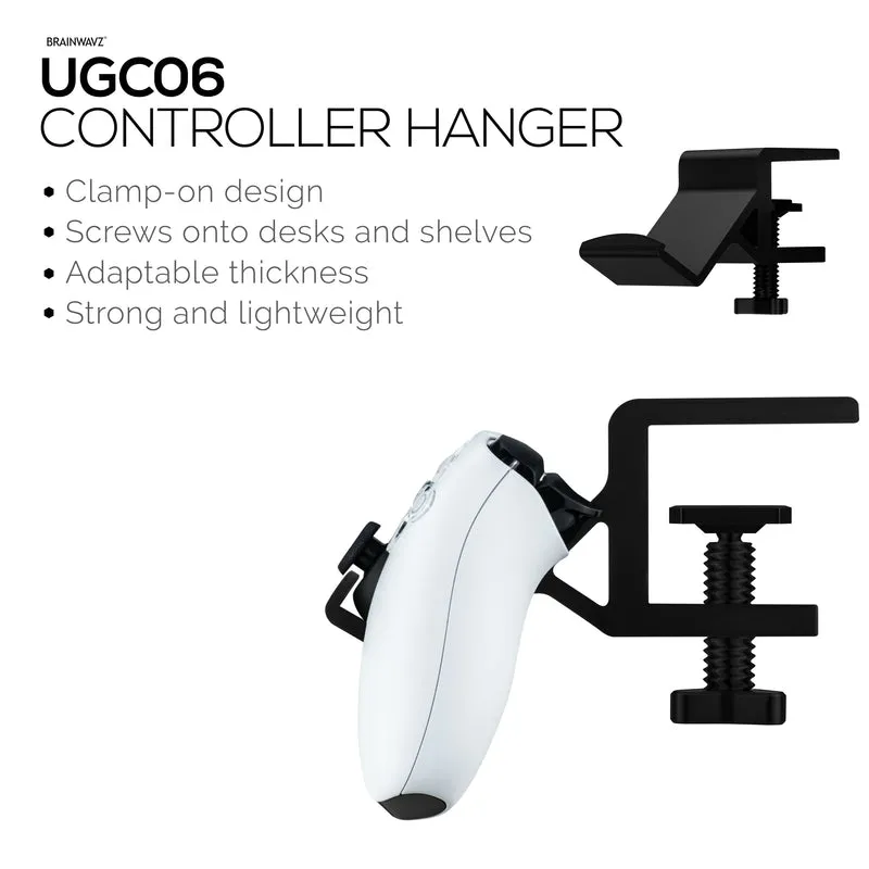 Support de contrôleur de jeu de bureau avec pince réglable, conception universelle pour XBOX, PS5, PS4, PC, Steelseries, Steam