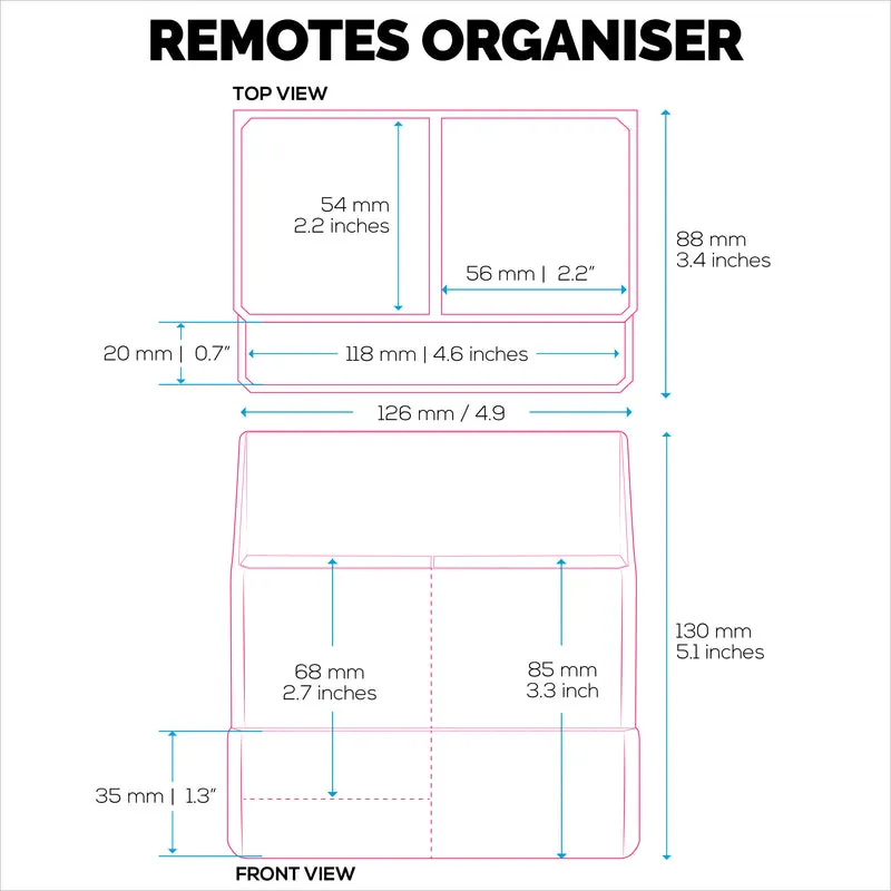 Support mural adhésif pour télécommande, facile à installer, peut contenir jusqu'à 4 télécommandes et rangement pour téléphones, stylos et plus encore