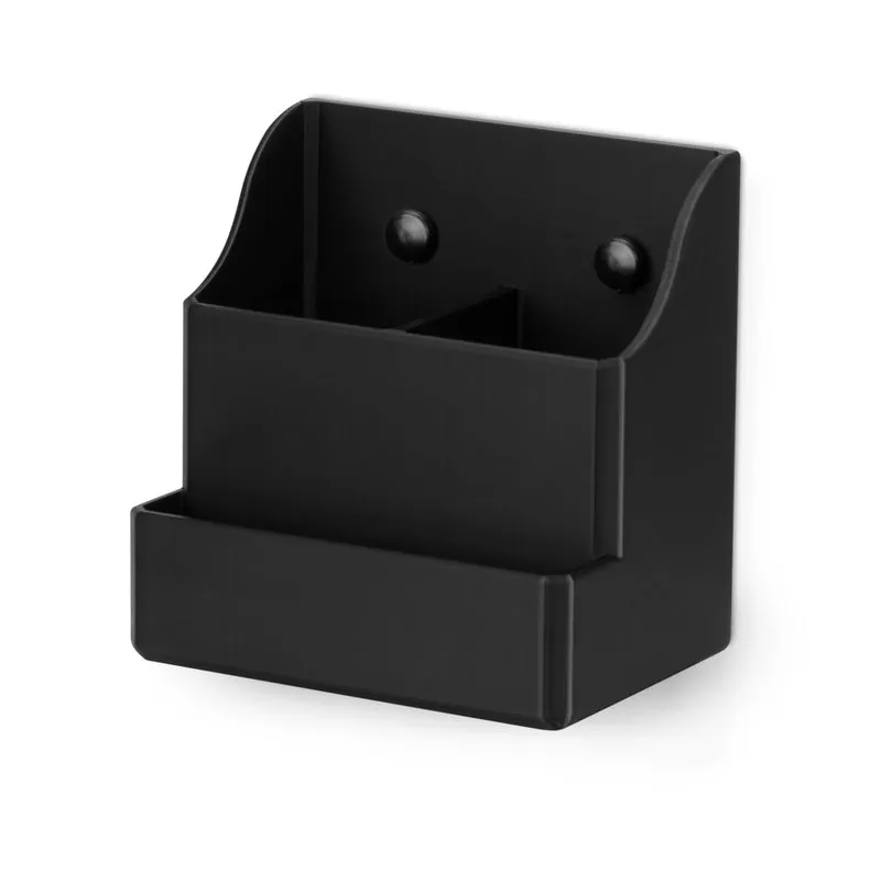 Support mural adhésif pour télécommande, facile à installer, peut contenir jusqu'à 4 télécommandes et rangement pour téléphones, stylos et plus encore