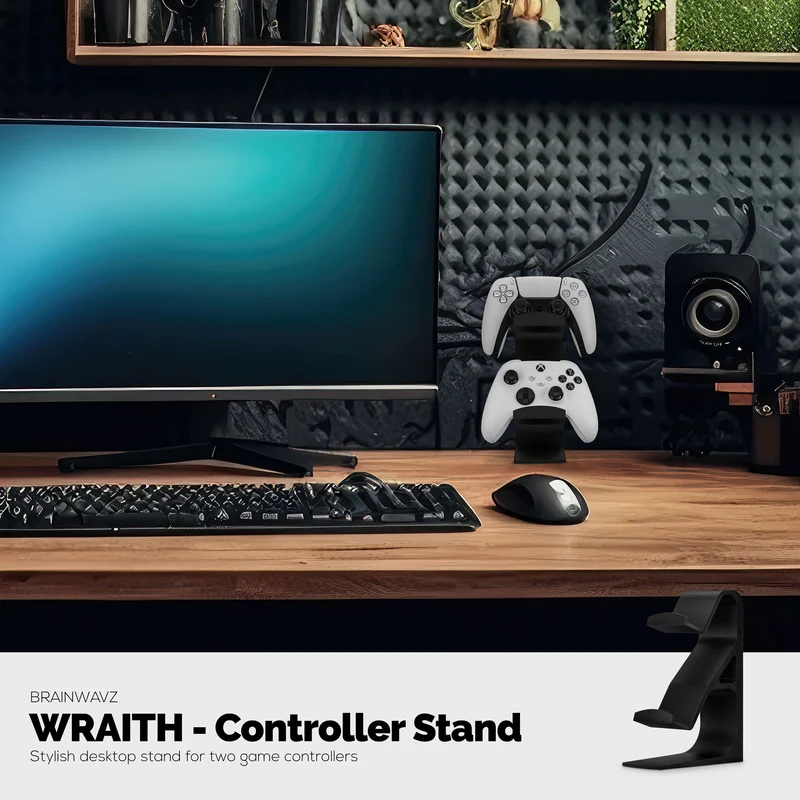 The Wraith - Support pour manette de jeu double pour bureau - Conception universelle pour toutes les manettes de jeu