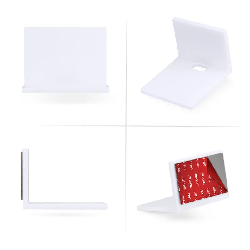 Petite étagère flottante de 3.5 cm et support de caméra, auto-adhésif, support mural sans vis pour caméras, moniteurs pour bébé, webcams.