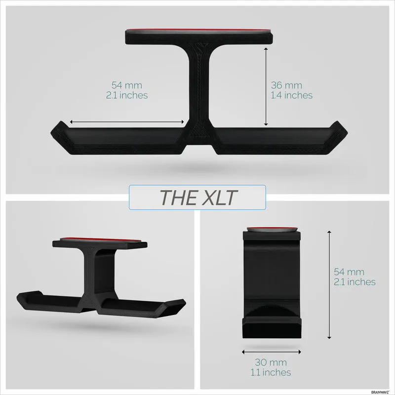 XLT - Support de suspension pour casque double sous le bureau