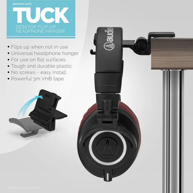 Tuck - Support de suspension pour casque de bureau pliable