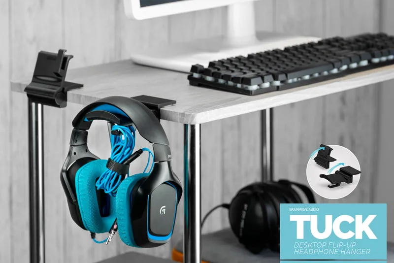 Tuck - Support de suspension pour casque de bureau pliable