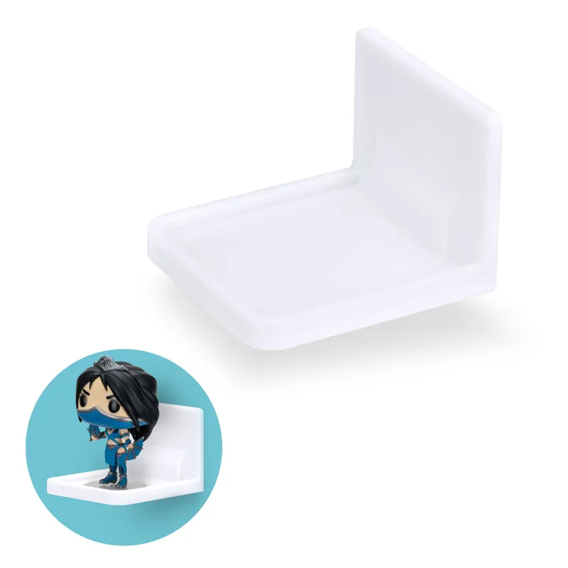 Petite étagère flottante carrée adhésive pour caméras de sécurité, moniteurs pour bébé, haut-parleurs, plantes, etc.