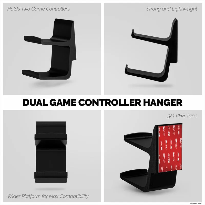 The Stack - Support mural pour contrôleur de jeu universel double - Convient pour Xbox, PS5/PS4 et plus